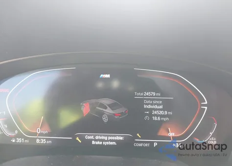 2023 BMW 540 I из США, поврежденный, VIN WBA53BJ0XPCM97474